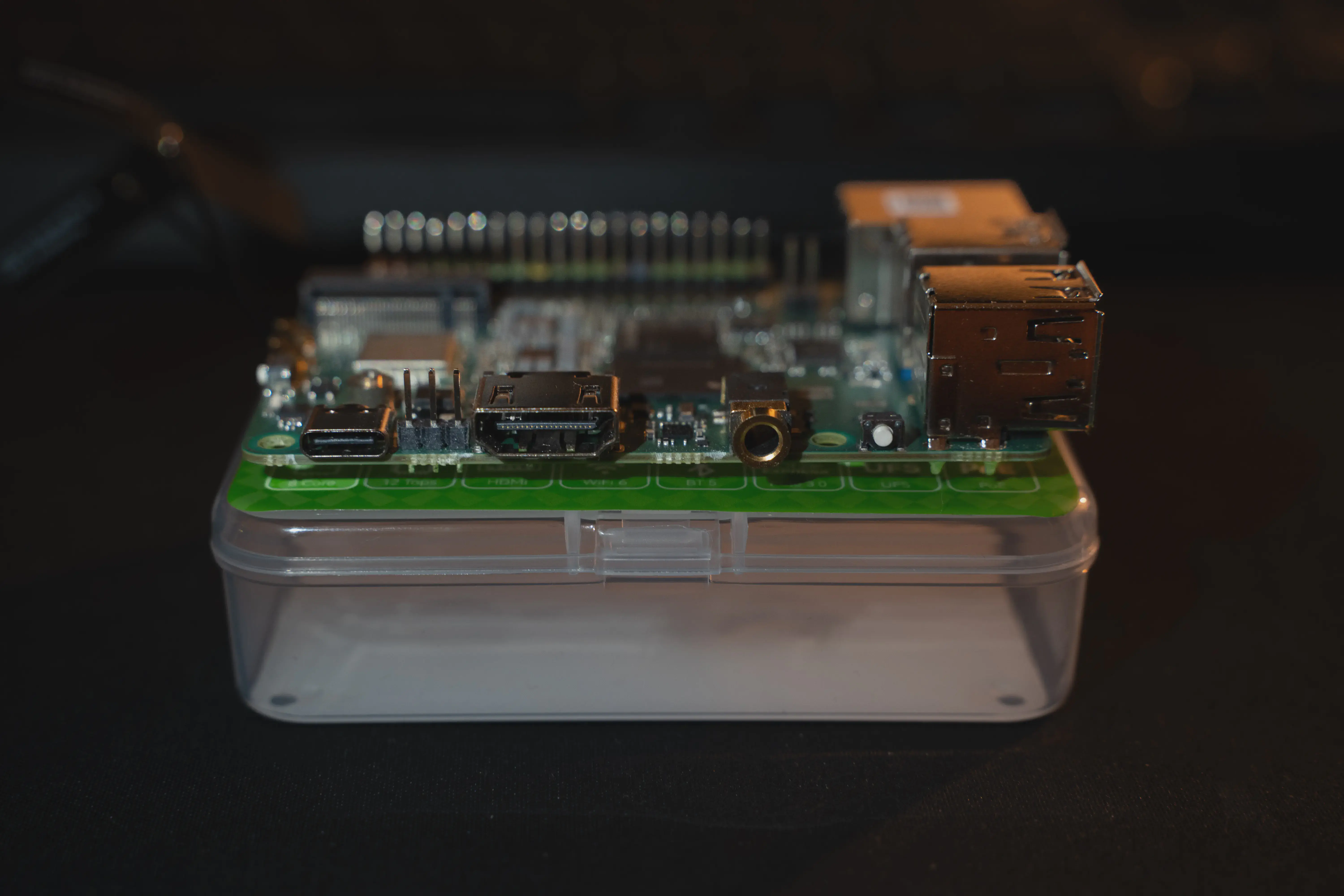 Radxa-Dragon-Q6A Power, HDMI & Headphone Side